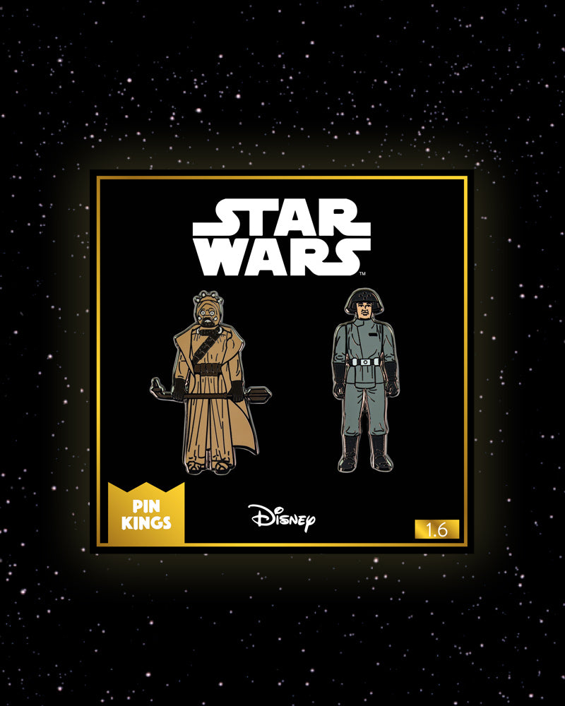 Pin Kings Star Wars Enamel Pin Badge Set 1.6 - Tusken Raider and Imperial Death Star Technician (Geek Store Exclusive)