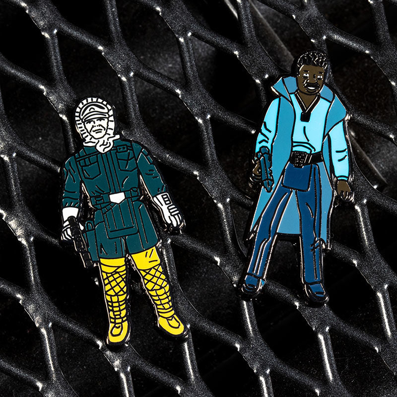 Pin Kings Star Wars Enamel Pin Badge Set 1.15 – Han Solo (Hoth Outfit) and Lando Calrissian