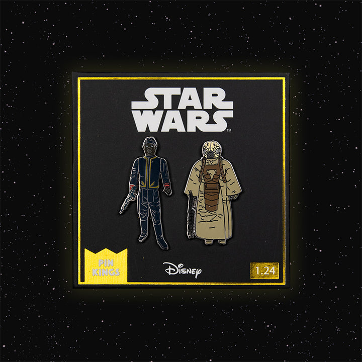 Pin Kings Star Wars Enamel Pin Badge Set 1.24 – Bespin Security Guard (Variant) and Zuckuss