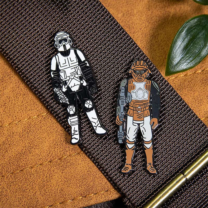 Pin Kings Star Wars Enamel Pin Badge Set 1.33 – Biker Scout and Lando Calrissian (Skiff Guard Disguise)