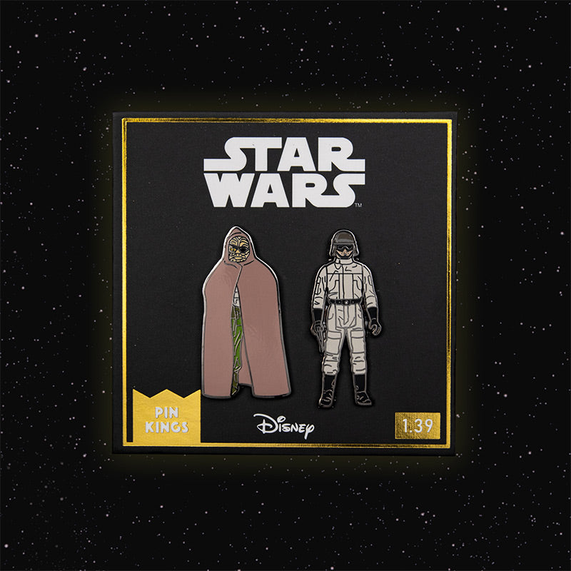 Pin Kings Star Wars Enamel Pin Badge Set 1.39 – Prune Face and AT-ST Driver